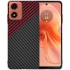 Techsuit Carbonite FiberShell puzdro na Motorola Moto G04 / Moto G04s / Moto G24 / Moto E14 – červeno-čierne