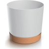 PROSPERPLAST Kvetináč TUBO PM 19,9cm biely naturo