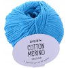 Pletacia vlna Drops COTTON MERINO UNI COLOUR 24 modrá