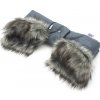 Rukávnik na kočík 2v1 New Baby s kožušinkou blue