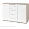 Nábytek PEGAS s.r.o. Komoda LIMA KM-4, dub sonoma/bílá