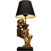 Asir | Stolná lampa LECTURE 1xE27/40W/230V čierna/zlatá | AS2143