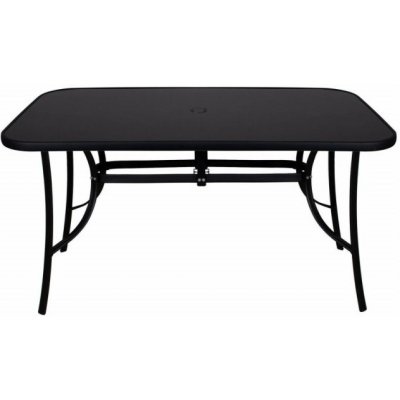 SPRINGOS TOSCANA BLACK Záhradný stôl 150x90 cm, čierny