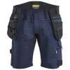 Blåkläder AB 1972 STRIKER Pracovní šortky pro řemeslníky ze strečového materiálu Farba: Tmavá námornická modr/cerná, Veľkosť: C48