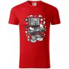 DJ meter - Tričko z organickej bavlny - M ( Červená )