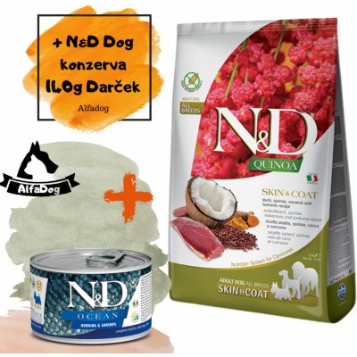 N&D GF Quinoa Dog Skin & Coat Duck & Coconut 7 kg