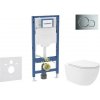 Geberit Duofix - Set predstenovej inštalácie, klozetu Oudee Vortex a dosky softclose, tlačidlo Sigma01, lesklý chróm SANI11CA1152B