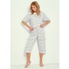 TARO Dámske pyžamo Harper3334 ss51-bielaP XL