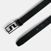 Pánsky opasok J.Lindeberg Slater Leather Belt čierny 100
