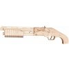 Woodcraft Drevené 3D puzzle Zbraň na gumičky Mossberg