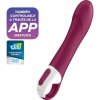 Satisfyer Big Heat - akumulátorový, vyhrievací G-bod vibrátor (červený)