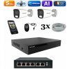 Amiko IP 2 kamerový set so switchom, 5Mpix, Ai, Dl, Tube (1501K2V2) (Amiko)