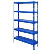 ZLKL Priemyselný regál kovový P00152-7 1800 x 1000 x 400 mm modrý