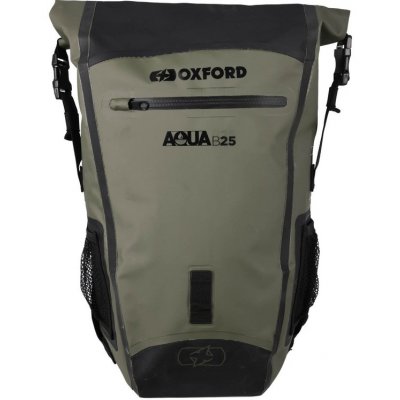 Vodotesný batoh Aqua B-25, OXFORD (khaki / čierny, objem 25 l)