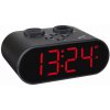 Vega 60.2551.01 TFA ELLYPSE Digitálny rádiom riadený budík, veľké LED čísla, USB nabíjanie, čierny