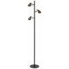 LUCIDE 34744/03/30 TUNDRAN stojacia lampa V1500mm 3xGU10 čierna, mosadzná