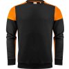 Printer Mikina Prime Crewneck, unisex COT61207181303-black/orang L Černá/oranžová