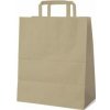 Taška papierová 22x10x36cm 70g hnedá 50ks