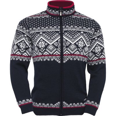 SportCool pánsky sveter s klasickým Nórskym vzorom tmavomodrá
