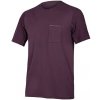 Endura GV500 Foyle Tech aubergine - Endura GV500 Foyle pánske tričko s krátkym rukávom Aubergine vel. M
