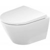 DURAVIT - D-Neo Závesné WC s doskou SoftClose, Rimless, biela 45880900A1