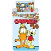 BrandMac · Posteľné obliečky do detskej postieľky kocúr Garfield - 100% bavlna - 40 x 60 + 100 x 135 cm