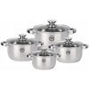 Súprava hrncov MG Home Verso nerezová oceľ 8 ks