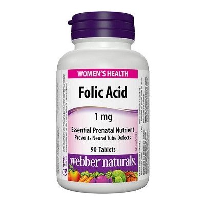 Webber Naturals Folic Acid 90 ks