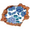 Nálepka 3D diera samolepiaca Prvky mandala 90x70 cm