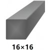 BranyPosuvne.sk Hranatá štvorcová plná oceľová tyč 16x16 mm (štvorhran), bez povrchovej úpravy 3 m (J-S16x16-3)