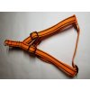 Palkar motýlik postroj pre psov 48 cm - 72 cm veľ. 4 oranžová s páskami (Palkar motýlik postroj pre psov 48 cm - 72 cm veľ. 4 oranžová s páskami)