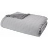Sivý prešívaný pléd s baránkom 220x230 cm Cosy Nori – Catherine Lansfield