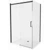 Bliss ORESTE COMBI 130x90 BLACK Clear Sprchová zástena s posuvnými dverami 8595703809675