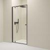 Erga Sydney, 1-krídlové výklopné sprchové dvere do otvoru 100x195 cm, 6mm číre sklo, čierny profil, ERG-V02-SYDNEY-D100-BK