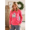 Dámske pyžamo Doctor nap Peony 4527 - ružová-ihneď