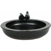 Esschert Design Pítko pre vtáky 30,7 cm keramické čierna