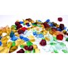 DEKORAČNÉ SKLO MIX FARBY kameň sklenená krupica do interiéru 2-3 cm 10 kg