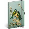 Kataríny Winterovej Notes Vtáky linajkový, 13 × 21 cm