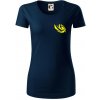 Vortex logo na prsia - Dámske tričko z organickej bavlny Origin (GOTS) - XS ( Tmavomodrá (takmer čierna) )