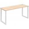 Hobis Pracovný stôl UNI O, 160x75,5x60 cm, agát/biela
