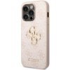 Puzdro Guess PU 4G Metal Logo iPhone 14 Pro - ružové