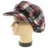 Dámska baretka so šiltom - káro Farba: Čierna, Veľkosť: Neurčená