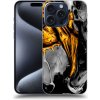 Picasee silikónový čierny obal pre Apple iPhone 16 Pro Max - Black Gold