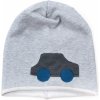 chlapčenská čiapka Auto svetlosivá