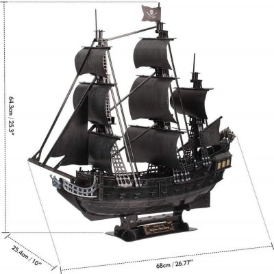 CubicFun 3D puzzle Plachetnice Queen Anne's Revenge 328 ks