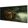 Nástenný panel Žena strom mraky 100x50 cm