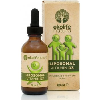 Ekolife Natura Lipozomální Vitamín D3 kvapky 60 ml
