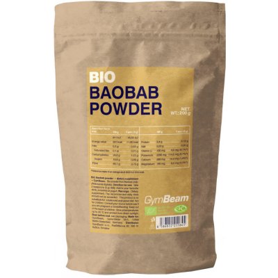 GymBeam BIO Baobab prášok 200 g