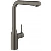 Drezová batéria GROHE Essence New s vyťahovacou sprškou Brushed Hard Graphite 30270AL0