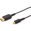 Infinitec HDMI TO MICRO-HDMI ultra tenký flexibilný 4K kábel, 80 cm 13130